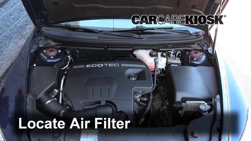 2009 Chevrolet Malibu LS 2.4L 4 Cyl. Filtro de aire (motor) Cambio